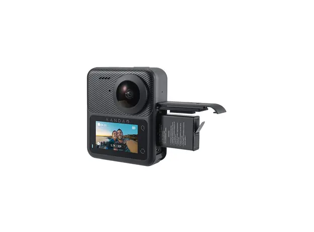 ექშენ კამერა KanDao Q23G-02 QooCam 3, 62MP, 360 Action Camera Travel Combo, Black, 10 image