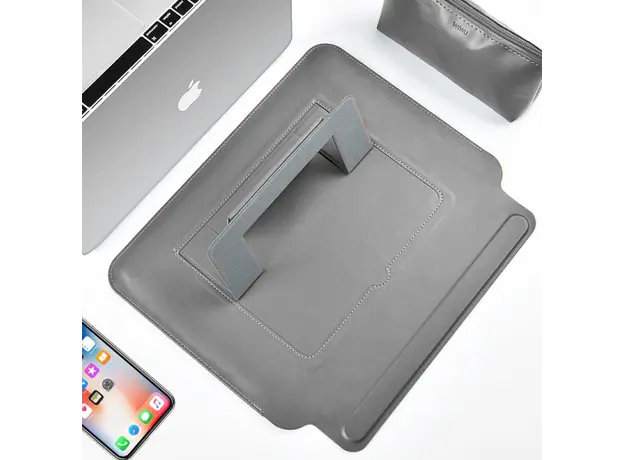 ნოუთბუქის ჩანთა WiWU 16.2'' Skin Pro Grey, 3 image