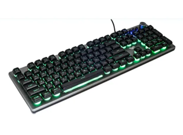 კლავიატურა AULA F2028 Wired RGB Keyboard Gray/Black keycap, 3 image