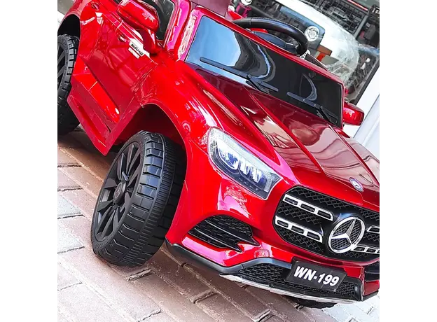 ბავშვის ელექტრო მანქანა WN-199 (D199)კაუჩუკის საბურავებით, ტყავის სკამით, 3 image