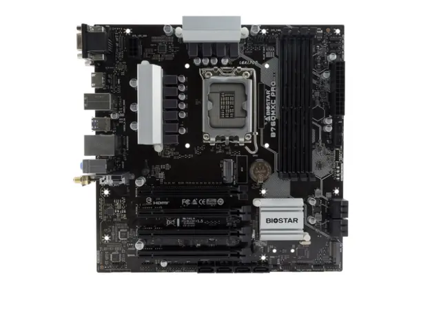 დედა დაფა Biostar Mainboard,Intel B760MXC PRO, 4DDR5 Socket 1700+, uATX, Gbe LAN,, 5 image
