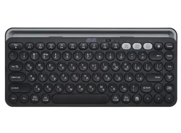 კლავიატურა 2E Keyboard membrane KS250 84key, WL/BT, EN/UK, black-grey
