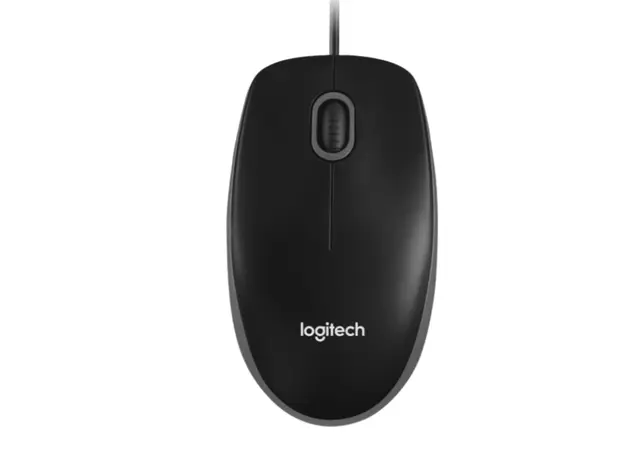 მაუსი LOGITECH B100 Corded Mouse - BLACK - USB - B2B
