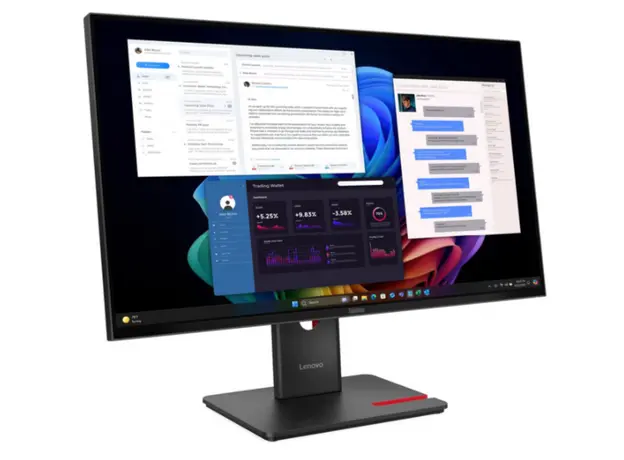 მონიტორი Lenovo ThinkVision T27UD-40 27" 3840x2160, 350 cd/m² 60Hz, 4ms, Eclipse Black, 2 image