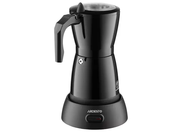 ყავის მადუღარა Ardesto coffee maker Electric moka pot. 0.3l, ground, black, 3 image
