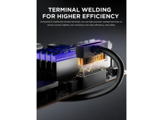 PSU კაბელის დამაგრძელებელი Asiahorse HYDRUS 24PIN BLACK - 30CM, 5 image