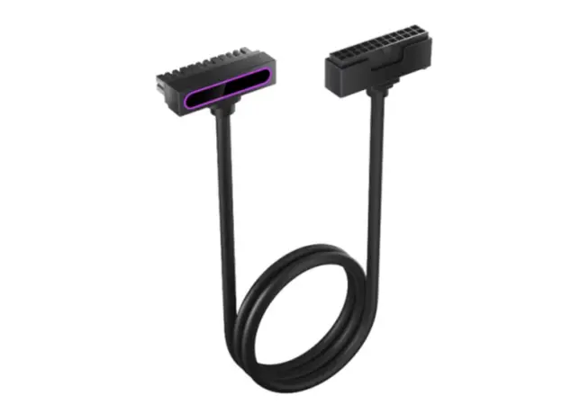 PSU კაბელის დამაგრძელებელი Asiahorse HYDRUS 24PIN BLACK - 30CM