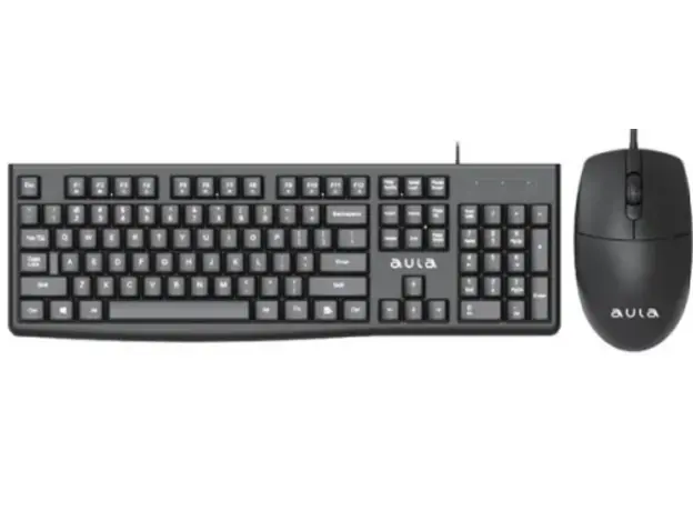 კლავიატურა და მაუსი AULA AC290 Wired Keyboard and Mouse Combo Black, 2 image