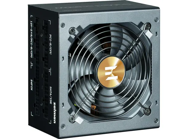 კვების ბლოკი Zalman PSU Teramax II SE  (850W) 89%, 80+ Gold, 120мм, 1xMB 28pin (18+10), 2xCPU(4pin+ 4pin), 3xMolex, 12xSATA, 4xPCIe 8pin(6+2), 1xPCIe GEN5 16pin, Fully Modular, 3 image