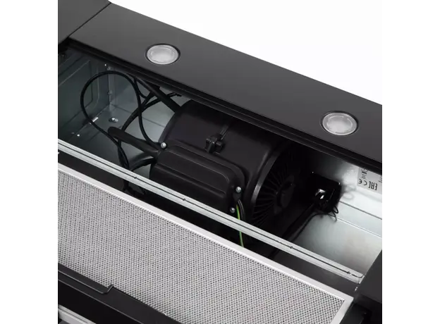 გამწოვი Ardesto Hood telescopic, 60cm, 450m3h, metal, 2х1W LED, button, black, 6 image