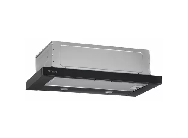 გამწოვი Ardesto Hood telescopic, 60cm, 450m3h, metal, 2х1W LED, button, black, 4 image