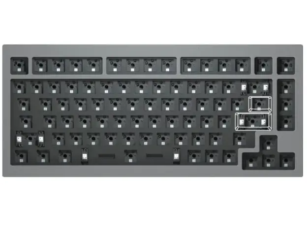 კლავიატურა Keychron Q1 75Key, Gateron Phantom Blue, Hot-Swap, QMK, Knob, USB-A, EN, RGB, 3 image