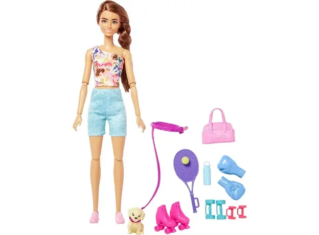თოჯინა MATTEL Barbie Wellness Doll - Workout, 3 image