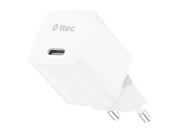 ადაპტერი TTEC SMARTCHARGER GAN 20W PD TRAVEL FAST CHARGER, WHITE, 2 image