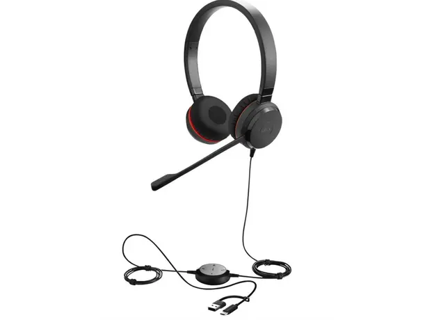 ყურსასმენი JABRA Evolve 30 II, Stereo MS, USB C/A adapter, 3 image