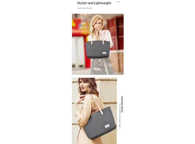 ნოუთბუქის ჩანთა WiWU 14'' Ora Tote Grey, 4 image