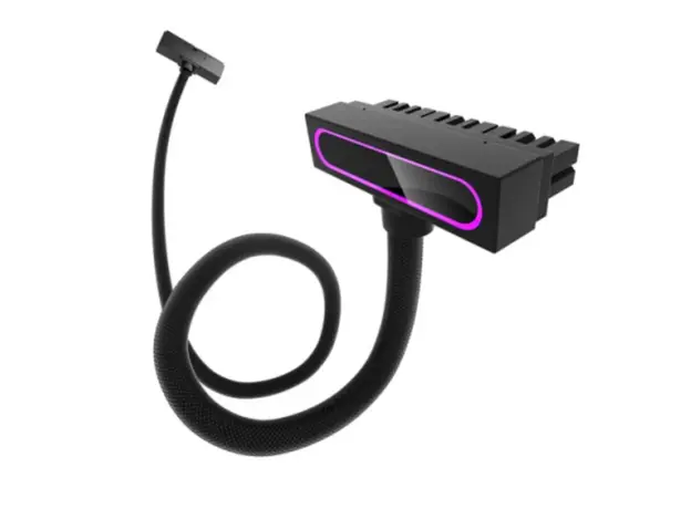 PSU კაბელის დამაგრძელებელი Asiahorse HYDRUS 24PIN BLACK - 30CM, 3 image