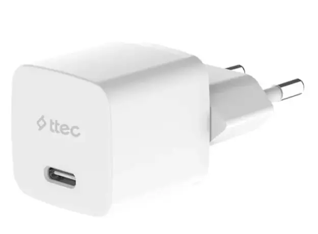 ადაპტერი TTEC SMARTCHARGER GAN 20W PD TRAVEL FAST CHARGER, WHITE, 3 image