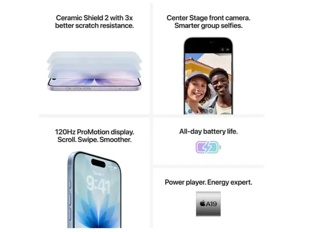 mobile phone Apple iPhone 17 256GB Lavender, 7 image