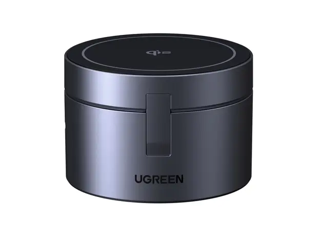 უსადენო დამტენი UGREEN W712 (65148) Magflow Qi2.2, 15W, 3in1 Wireless Charger, Grey