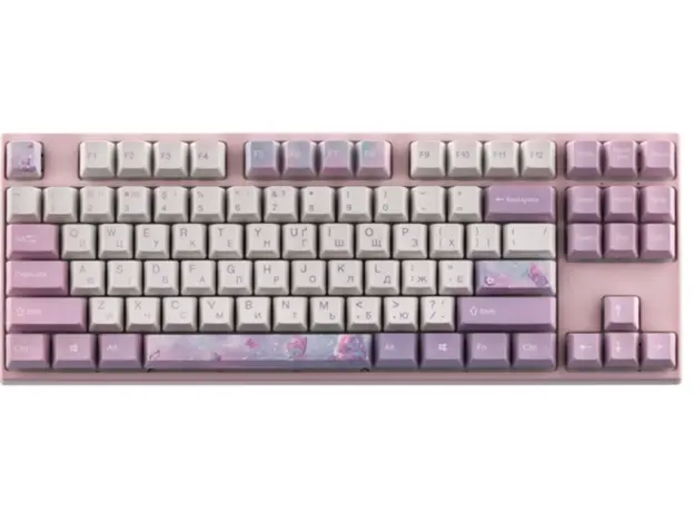 კლავიატურა Varmilo VEM87 Dreams On Board 87Key, EC V2 Jasmine, USB-A, EN/UKR, White Led, 2 image
