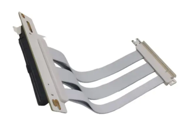 ვიდეო დაფის სამაგრი Asiahorse PCIE5.0 -A- White 90 + Bracket, 4 image