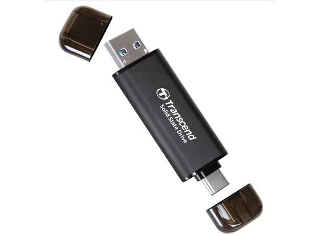 გარე მყარი დისკი Transcend 256GB, External SSD, ESD310C, USB 10Gbps, Type C/A, 3 image
