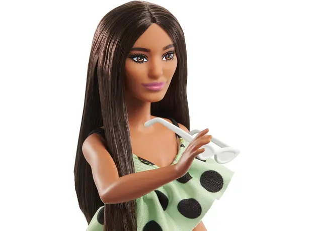 ბარბის თოჯინა Mattel Barbie Fashionistas Doll - Lime Green Polka Dots (New pack.), 3 image