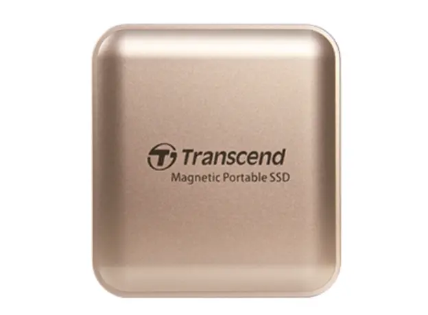 გარე მყარი დისკი Transcend 1TB, External SSD, ESD420G, USB 20Gbps, Type C,Magsafe ,Gold