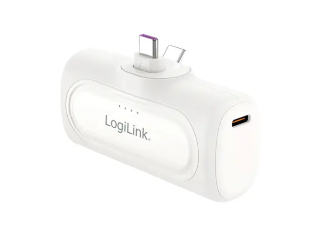 პორტატული დამტენი Logilink PA0349W 5000 mAh 2xUSB-C Quick Charge Function Power Bank White