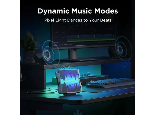 გეიმერული განათება Govee H8630 LED Gaming Pixel Light 32x32 Pixels, RGBIC, WI-FI/Bluetooth, 4 image