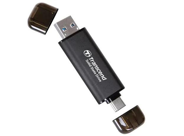 გარე მყარი დისკი Transcend 512GB, External SSD, ESD310C, USB 10Gbps, Type C/A