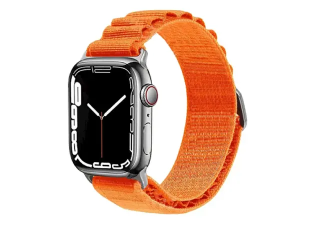 სმარტ საათის სამაჯური WiWU Nylon Watch Band for Apple Watch 42/44/45/49 Orange, 4 image