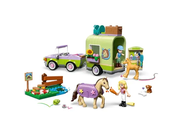 ლეგო LEGO Constructor Friends Horse & Baby Foal Trailer, 3 image