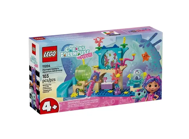 ლეგო LEGO Constructor Gabby's Dollhouse Mermaid Gabby's Aquarium Adventure