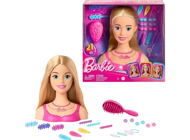 ბარბის სათამაშო ნაკრები MATTEL Barbie Value Styling Head - Blonde