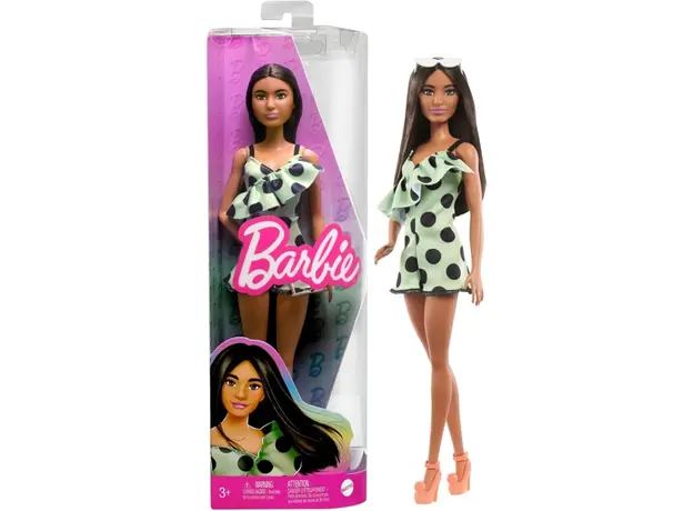 ბარბის თოჯინა Mattel Barbie Fashionistas Doll - Lime Green Polka Dots (New pack.), 2 image