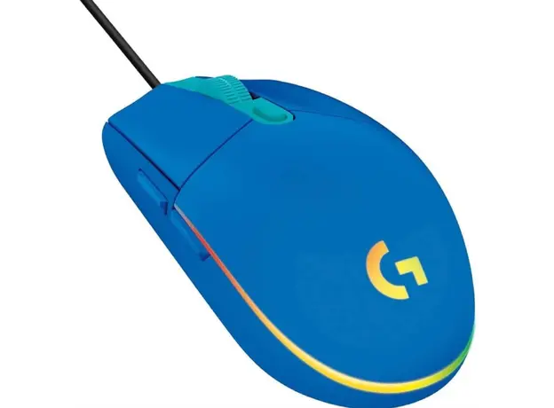 მაუსი LOGITECH G203 LIGHTSYNC Corded Gaming Mouse - BLUE - USB, 3 image