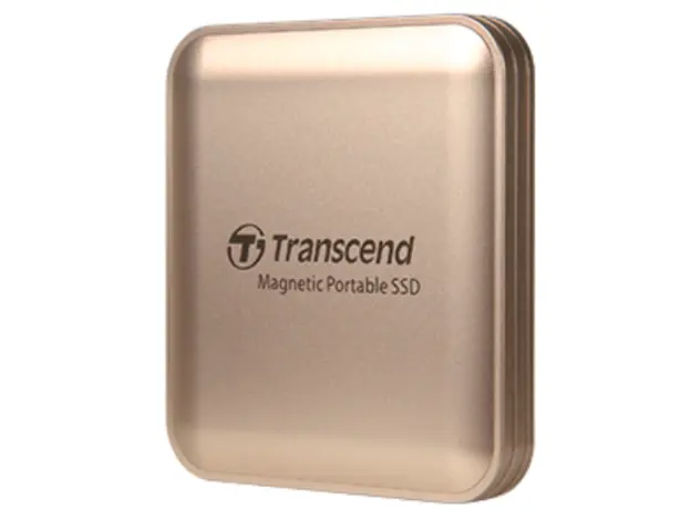 გარე მყარი დისკი Transcend 1TB, External SSD, ESD420G, USB 20Gbps, Type C,Magsafe ,Gold, 3 image
