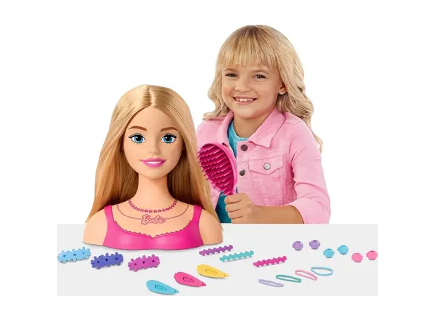 ბარბის სათამაშო ნაკრები MATTEL Barbie Value Styling Head - Blonde, 3 image