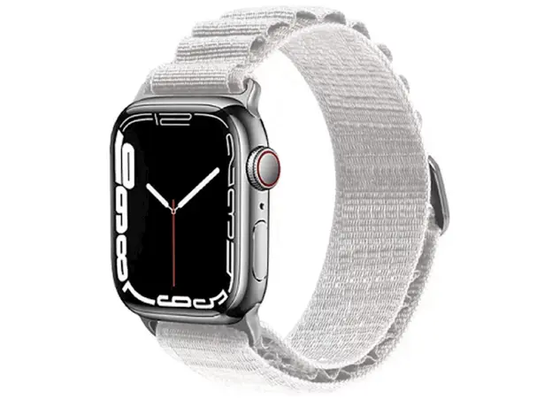 სმარტ საათის სამაჯური WiWU Nylon Watch Band for Apple Watch 42/44/45/49 White, 4 image