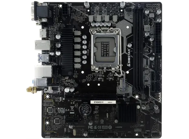 დედა დაფა Biostar Mainboard,INTEL B760MX2E, 2DDR5 Socket 1700, uATX, 2.5G LAN, 3 image