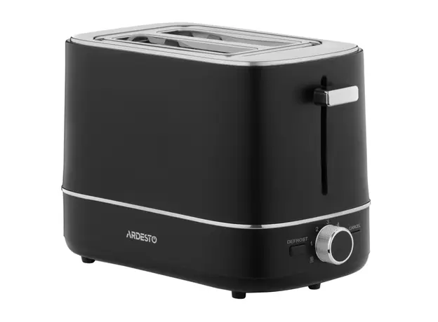ტოსტერი Ardesto toaster Timeless Elegance, 800W, plastic, 2 slots, black, 3 image