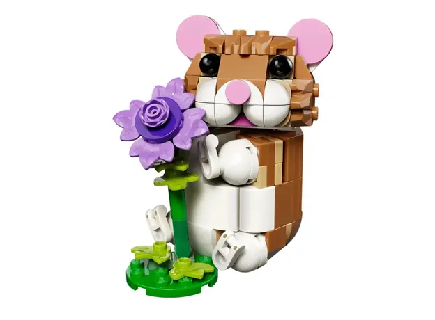 ლეგო LEGO Constructor Creator Cute Hamster with a Flower