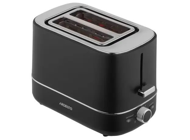 ტოსტერი Ardesto toaster Timeless Elegance, 800W, plastic, 2 slots, black, 2 image