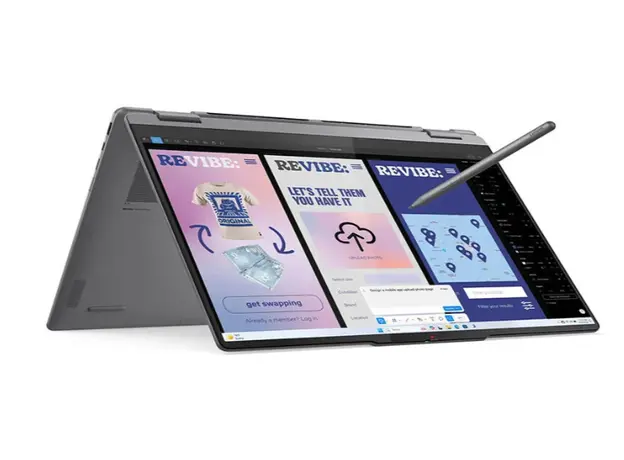 ნოუთბუქი Lenovo Yoga 7 2-in-1 16'' 2.8K OLED  Touch  Ultra 7 258V 32GB 1TB SSD Integrated Arc Graphics Luna Grey (83JT003JRK), 4 image