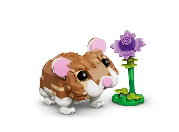 ლეგო LEGO Constructor Creator Cute Hamster with a Flower, 4 image