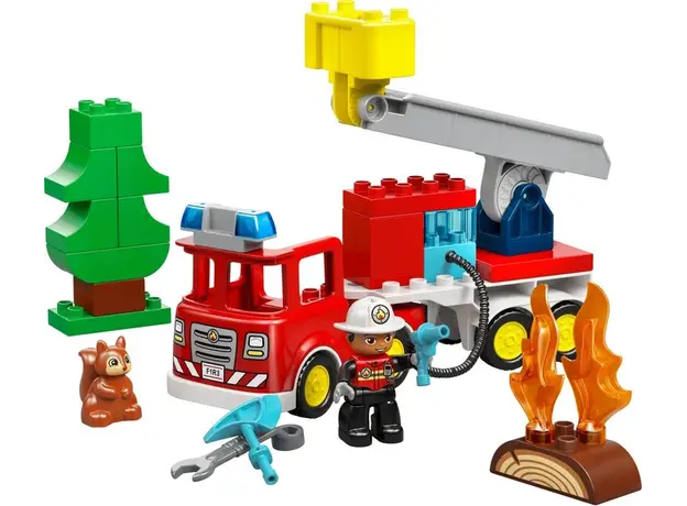 ლეგო LEGO Constructor DUPLO Town Fire Truck with Hose and Firefighter, 3 image