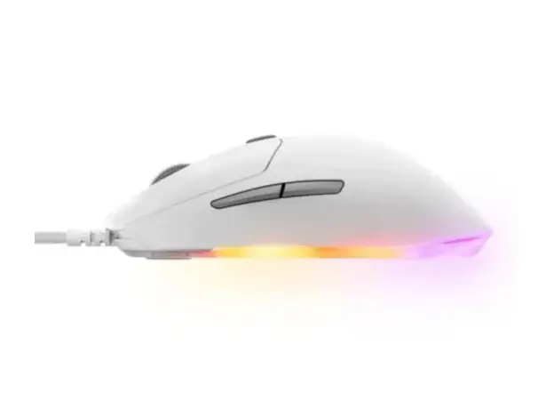 მაუსი SteelSeries Mouse Rival 3 Gen 2, RGB, USB-A, white, 4 image