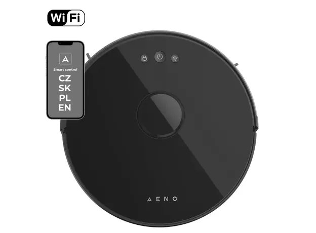 რობოტი მტვერსასრუტი AENO Robot Vacuum Cleaner RC3S: wet & dry cleaning, smart control AENO App, 2 image